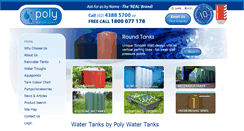 Desktop Screenshot of polywatertanks.com.au